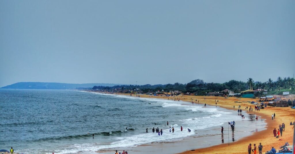 Explore the vibrant sands and lively atmosphere of Candolim Beach in Goa. Perfect for travel and relaxation.